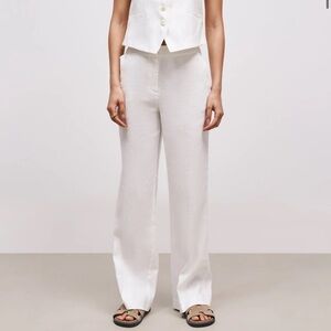 NWT White Linen Trousers